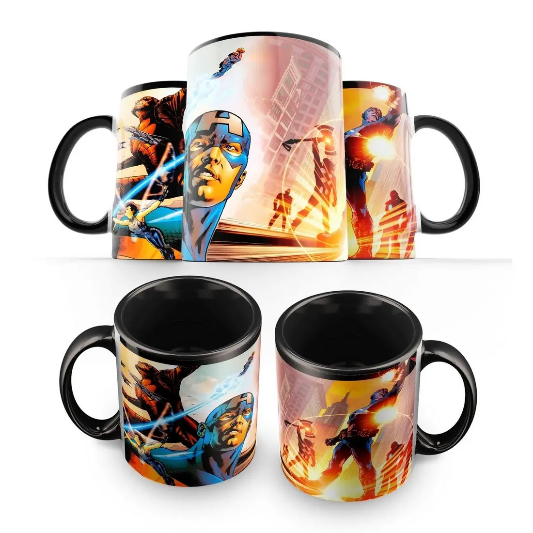 Кружка: The Ultimates comics(комикс марвел ди си marvel dc человека паук железный человек