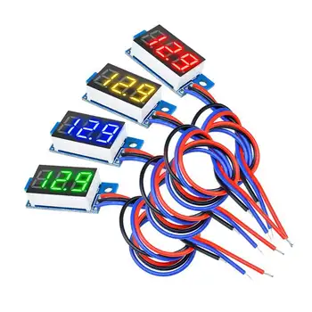 

DC 0-100V 0.36 Inch Mini Digital Volt Meter Voltage Tester 3 Wire Digital Volt Indicator Car Voltmeter Accessory