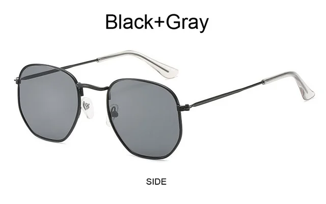 Designer Square Sunglasses For Men - Classic Metal Polygon Shades_voghion.com