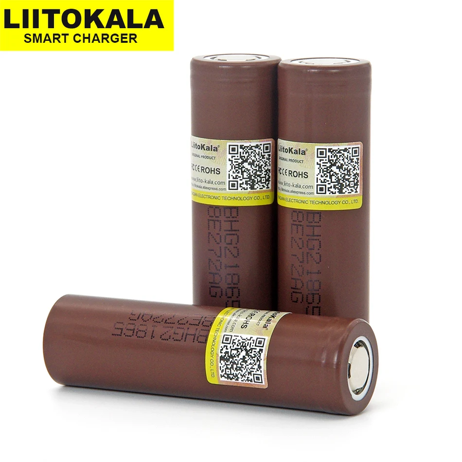 1 20 шт. Liitokala Новый 18650 аккумулятор HG2 3000 мАч 3 6 В литиевый непрерывный разряд А
