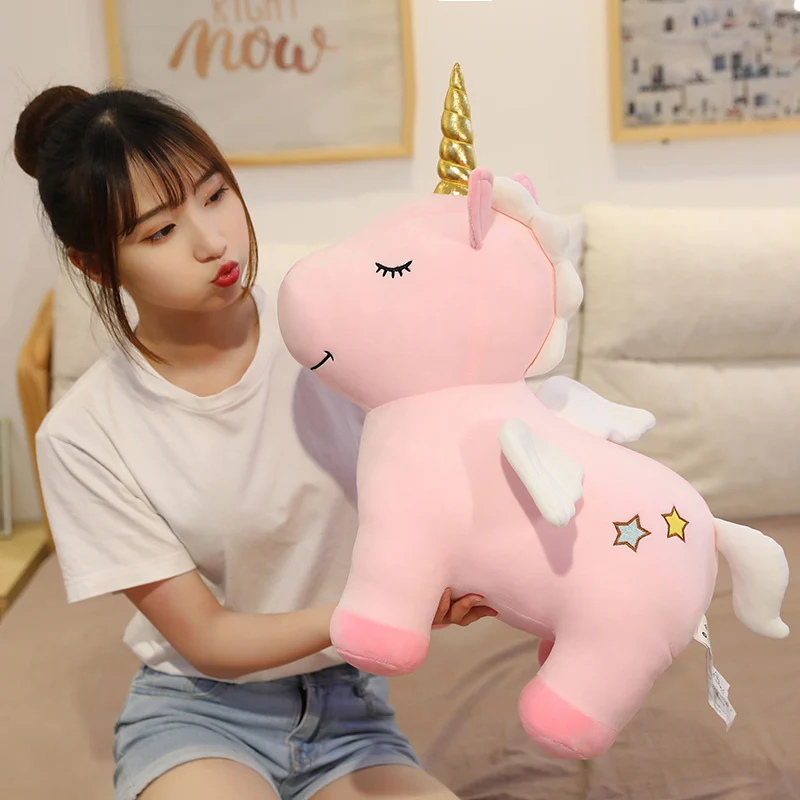 Golden Horn Unicorn Plush Toy