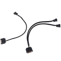 sata כבל שרוול SATA 15pin ל 2 כבלים מחברים מחשב הדרך 3pin 4pin מאוורר Power Adapter כבל מאריך חוט חוט שימושיים (3)