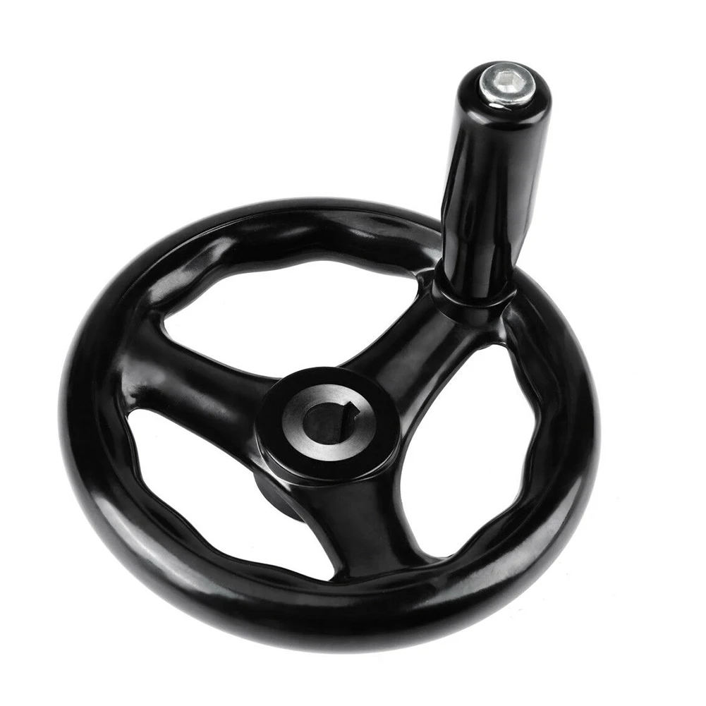 

3 Spokes Tool Accessories Ripple Design Professional For Milling Machine Practical Grinder Bakelite Hand Wheel Durable Lathe