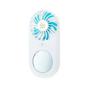 

Hot 2PCS Handheld Fan Mini Fan Powerful Small Personal Portable Fan Speed Adjustable USB Rechargeable Eyelash Fan