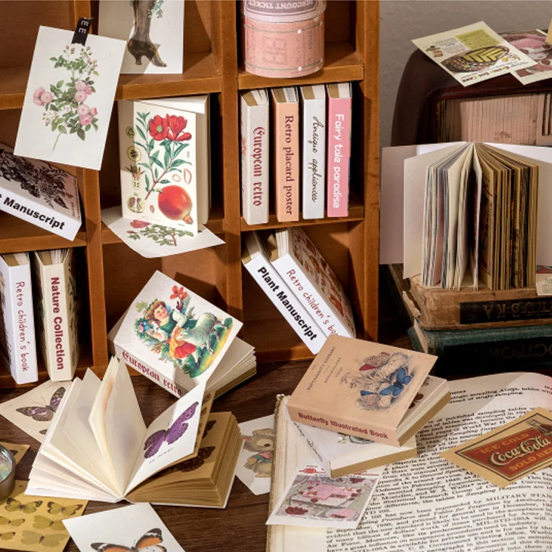 Stickers, Labels & Tags Paper & Party Supplies 80 Sheets Vintage Time ...