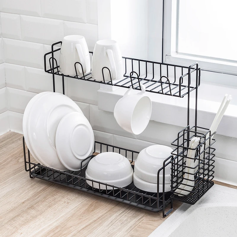 Creative kitchen drain rack, dishes and chopsticks rack, sink, multi-layer storage rack, sorting and storage rack