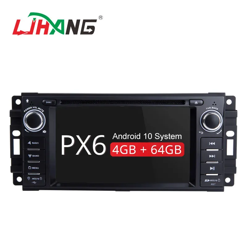 LJHANG 1 Din Android 10 машинный DVD проигрыватель для JEEP Wrangler Компас Grand Cherokee Commander Dodge GPS