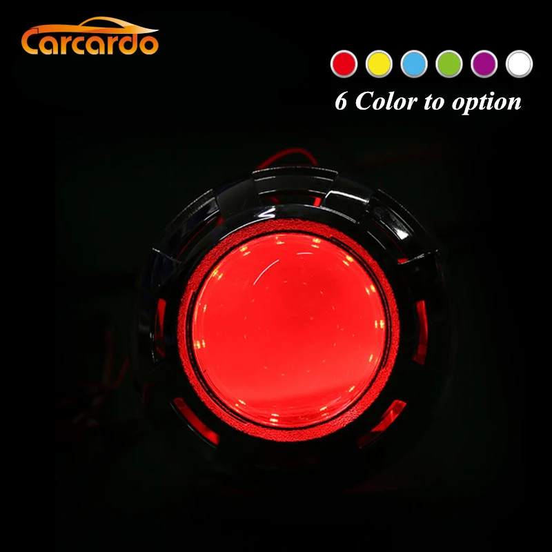 Carcardo 2 шт. авто фары DIY дьявольские глаза светодиодный гало кольца комплект Авто 360