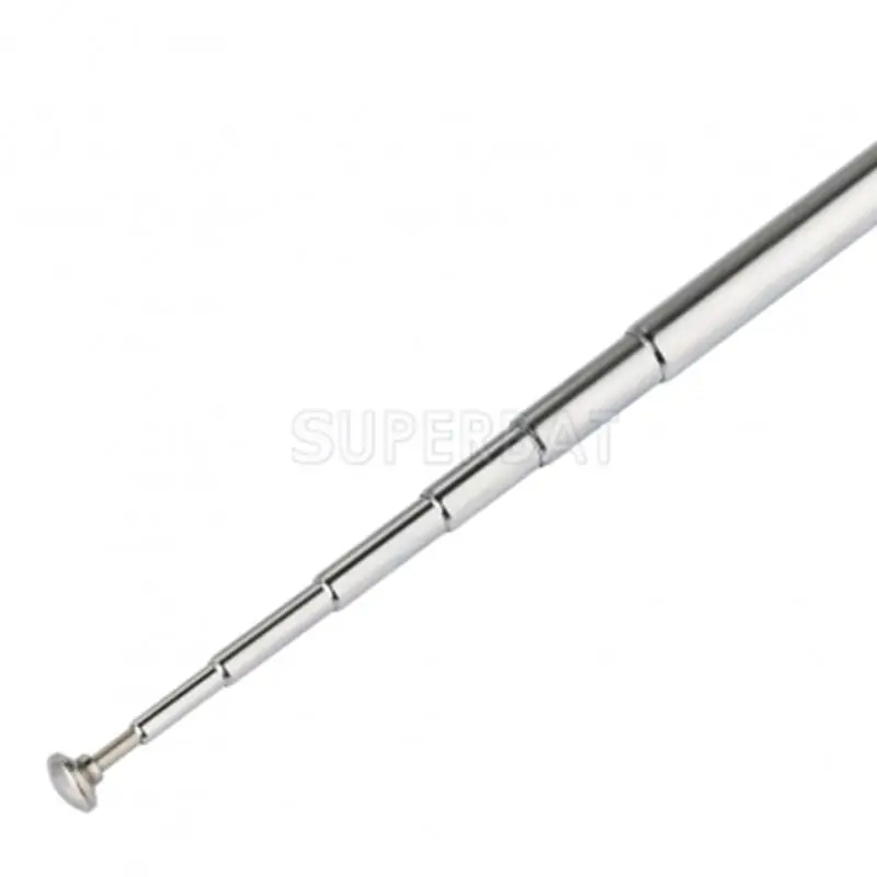 Superbat HF VHF UHF 116cm Telescopic Antenna 7 Sections for Uniden Whistler Police Radio Scanner Two Way Radio Frequency Counter