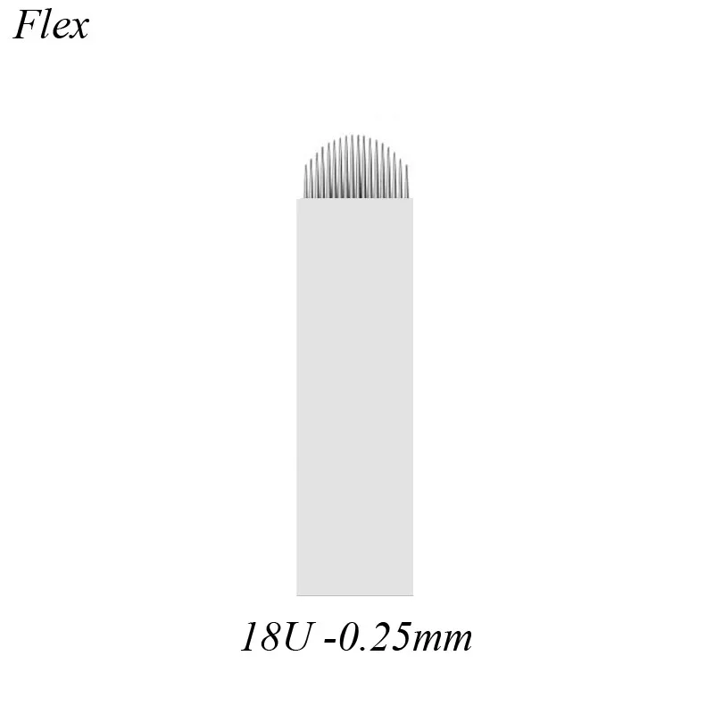 

0.25mm 18U CF Nano Permanent Makeup Eyebrow Tattoo Microblading Blade Needles Portable