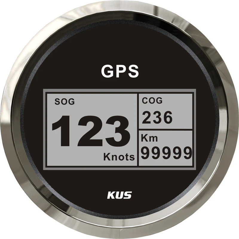 Brand New 85mm Gps Speedometers 12v/24v 0999knots Digital Speed