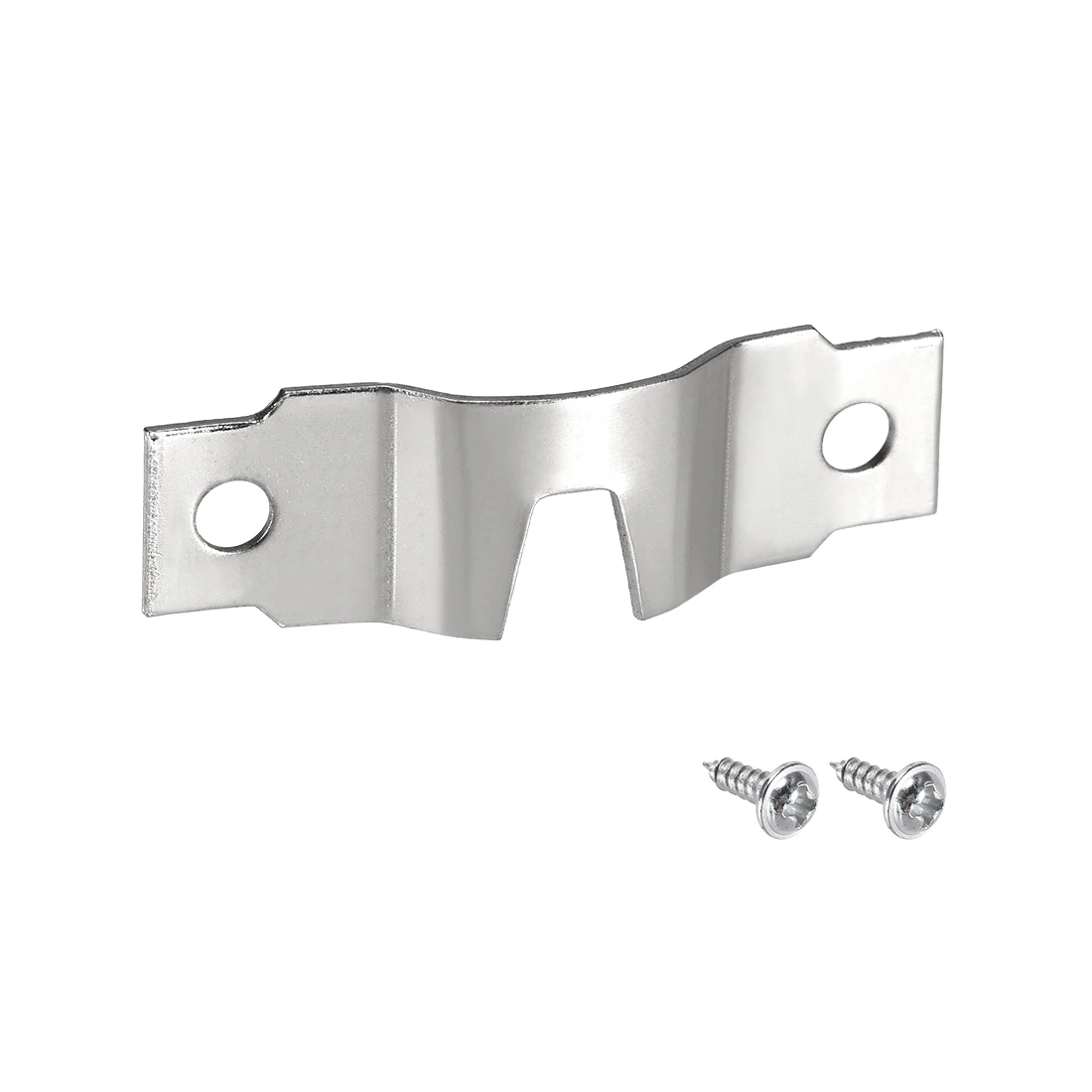 uxcell 10Pcs Picture Hanger Plate, 48mm x 15mm U Type Thicken Hook for Frames with Screws (Silver)