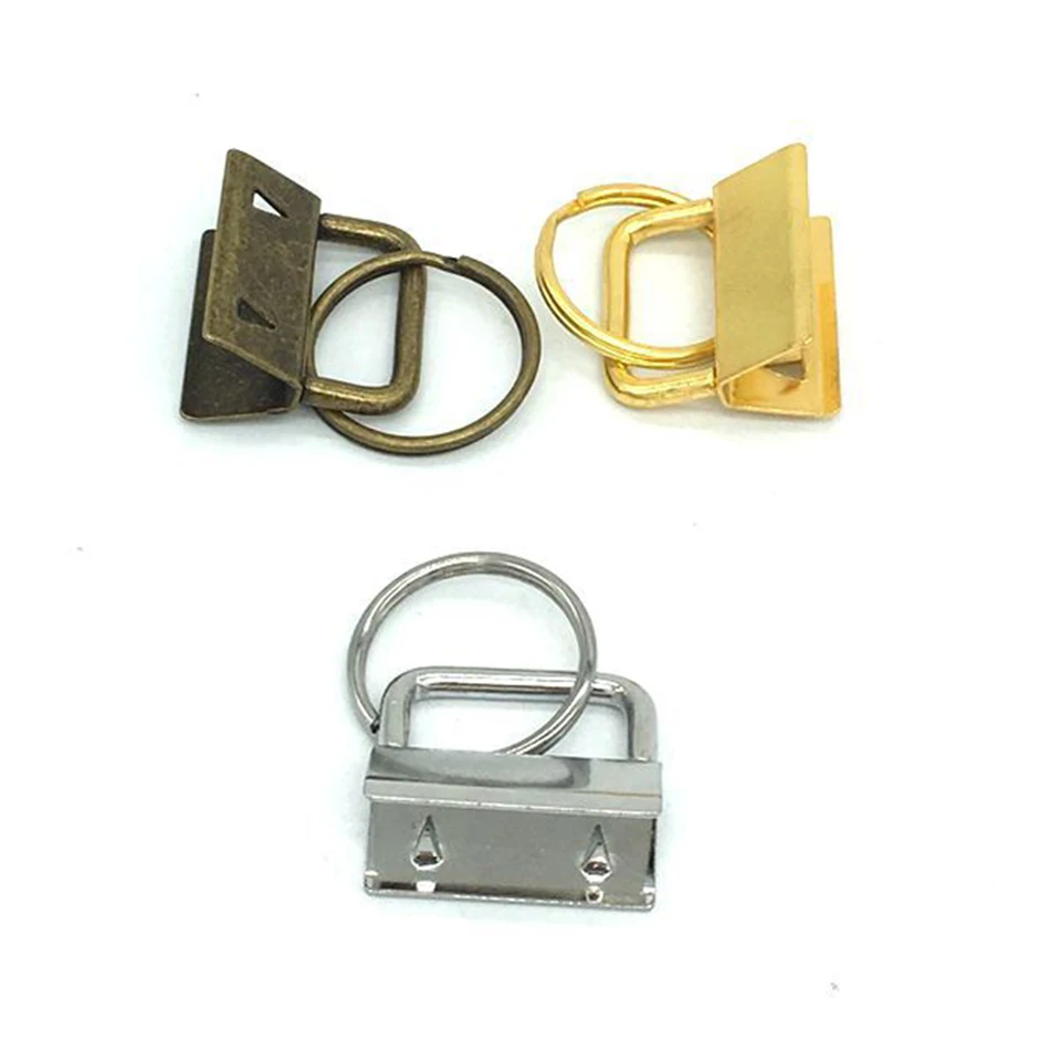 Heveer Hardware per Portachiavi 62 Pezzi 27MM Portachiavi Hardware Hardware Anello Clip con Portachiavi per Cordino Fai Da Te Tessuto Artigianale a Mano