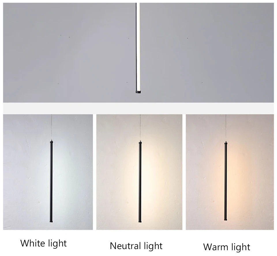 Постмодерн искусство цилиндрическая линия светодиодный алюминиевые висячие лампы освещение Лофт Гостиная Спальня прикроватный домашний декор Висячие