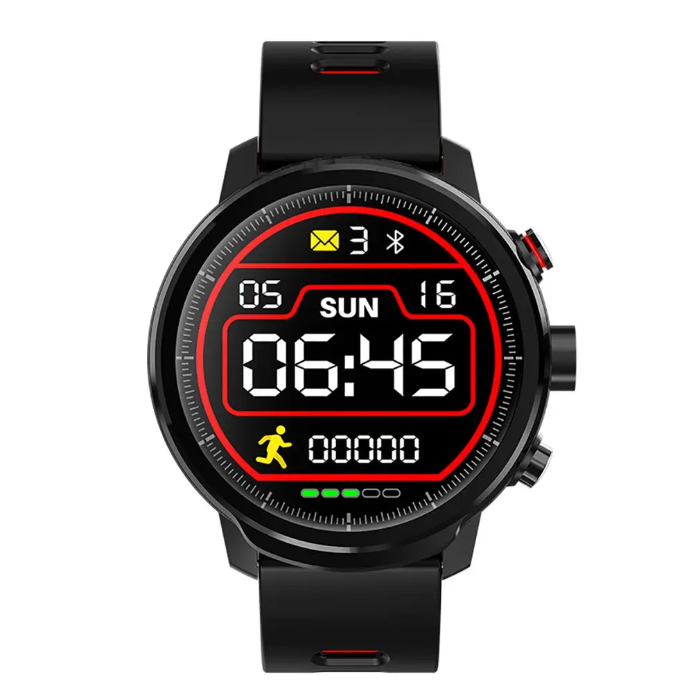 

Screen Touch Free Operation L5 Black Technology Large Screen Full Touch With Lighting Heart Rate Sports Mode Smart Bracelet