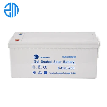 شراءZM دورة عميقة حياة طويلة AGM/بطارية شمسية هلامية 12V250AH