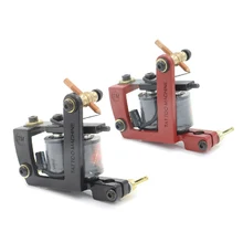 Новая 10 машинка для татуировки лайнер для тату машины и шейдера профессиональная Трехцветная стальная сделанная Вручную Машинка для нанесения татуировок машина для татуировок