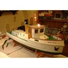1/20 Inland River Tugboat  Wooden Assembly Ship Model Sleeve 3