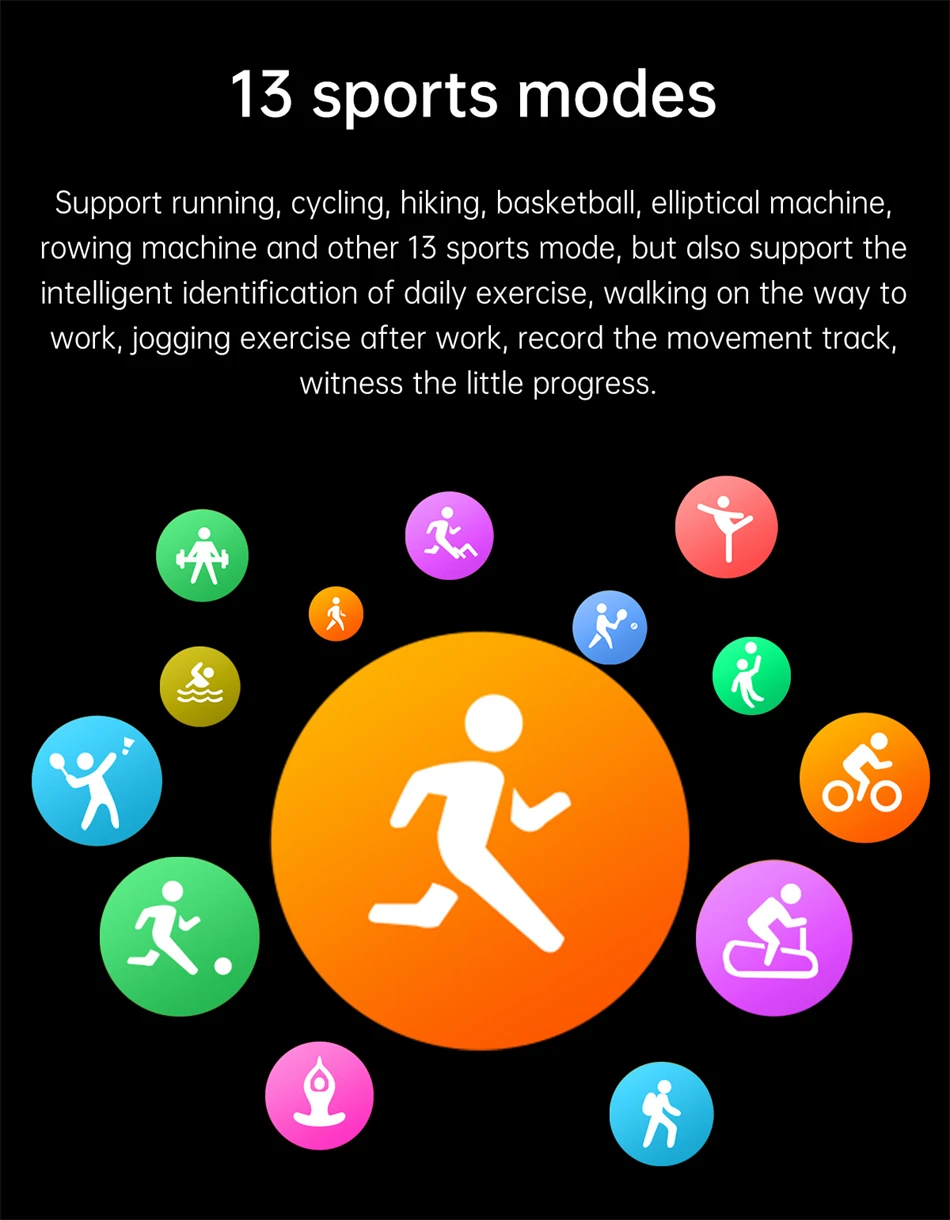 Life Helping Waterproof Heart Rate Fitness Smartwatches