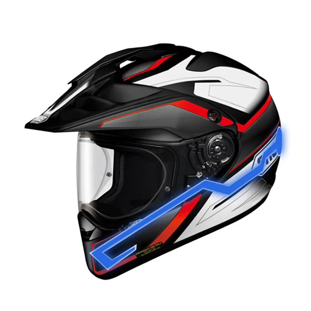 

Fast Shipping Motorcycle Helmet EL Cold Light Helmet Light Strip Night Signal Luminous Modified Strip Helmet Sticker #25