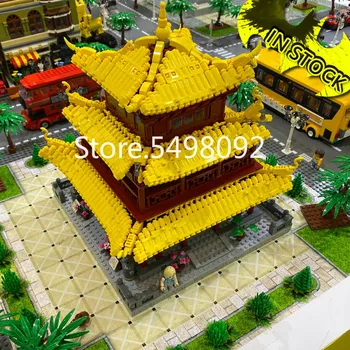 

In Stock 3267PCS 15001 15002 15003 15004 15006 Yueyang Tower Mini Building Blocks Funny Educational Toys Gift Street View QL0932