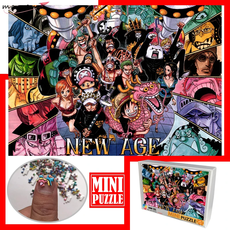 Momemo New Age Puzzle 1000 Pieces Mini Jigsaw Paper Puzzle Toys One Piece Adults Assembling Cartoon Anime Mini 1000 Puzzles Toys Puzzles Aliexpress