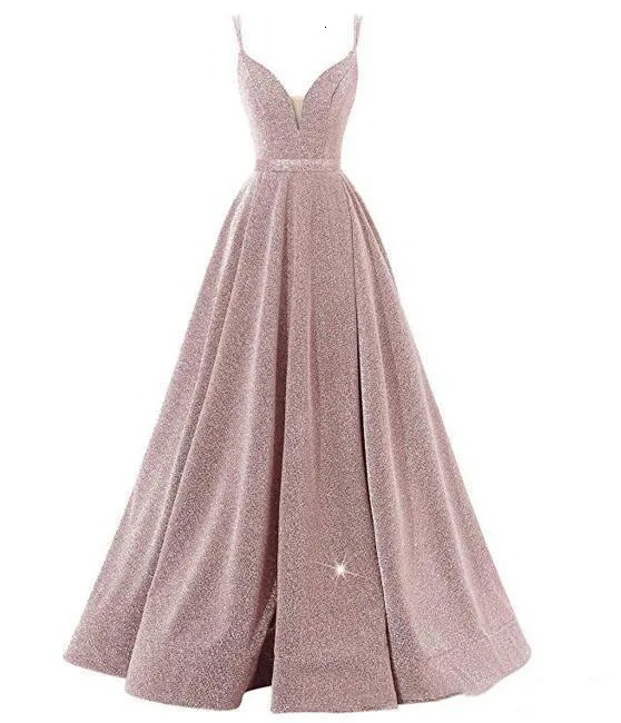 BGW Vestido, вечерние платья на выпускной, Bola Vestido De Noite Da, глубокий v-образный вырез, с разрезом, вечернее платье, без рукавов, с открытой спиной, на тонких бретелях