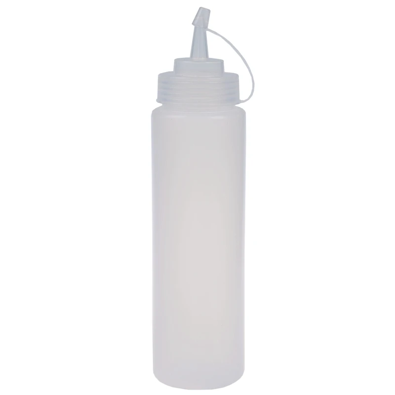Белая пластиковая бутылка диспенсер компрессионный соус-24 oz