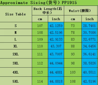 PP1915尺码表