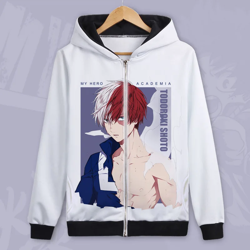 Style6 Лидер продаж, пуловер Todoroki Shoto для костюмированной вечеринки с героями мультфильма «Мой герой», флисовые толстовки с капюшоном на осень - Цвет: Style6