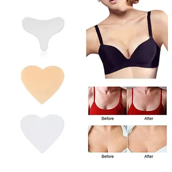 

Reusable Anti Wrinkle Chest Pad Neck Pad Transparent Invisible Self Adhesive Chest Pad Eliminate Fine Lines Wrinkles