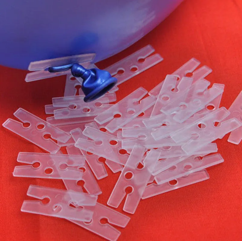 100 x Balloon clip ties for sealing helium gas air balloons party quick