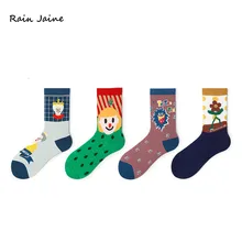 Ideasoox/мужские носки с персонажами из мультфильмов; женские носки; трендовые носки