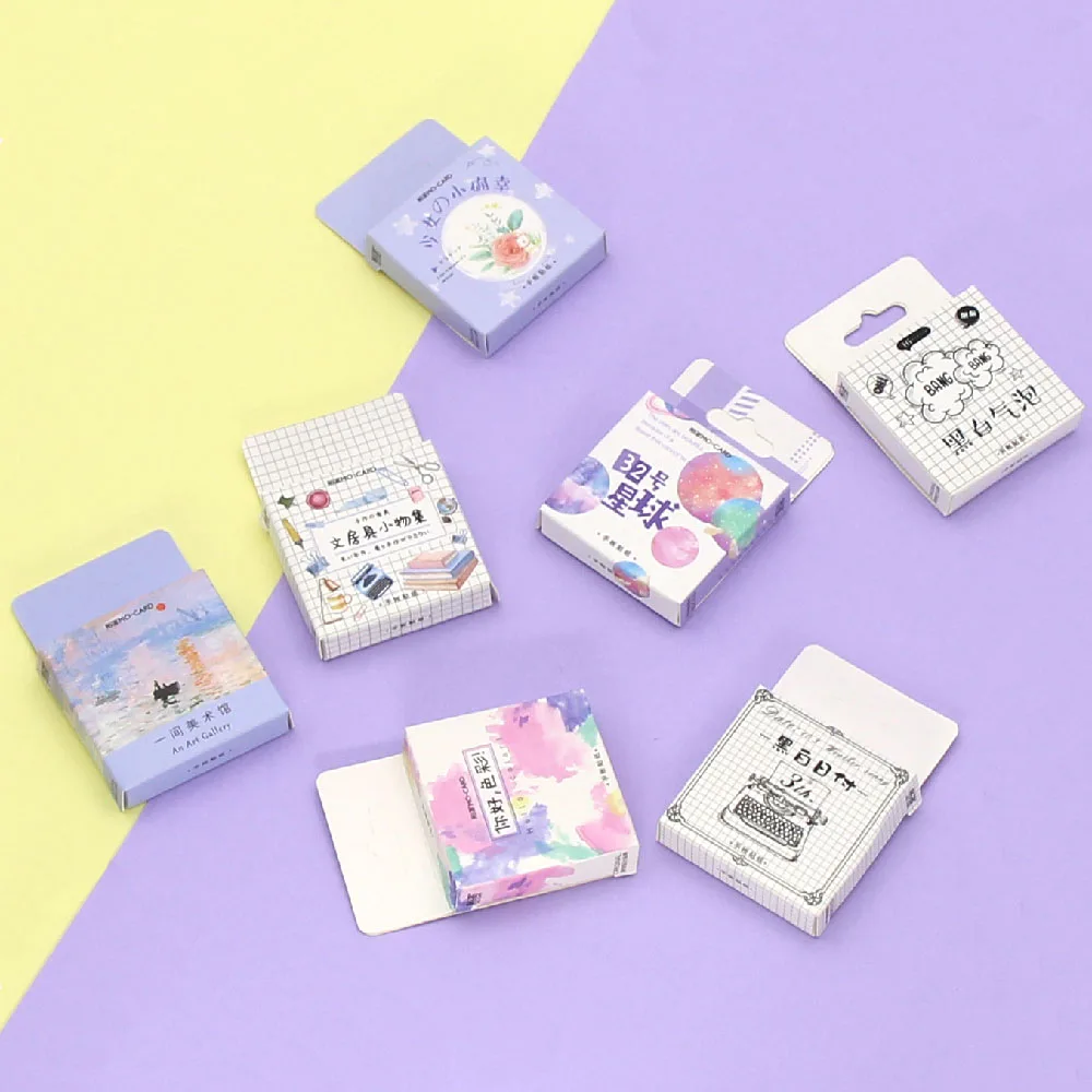 

Kawaii Boxed Sticker Colorful Memo Sticker Decoration Journal Stationery Stickers Planets Sticker Handmade Crafts Seal Sticker
