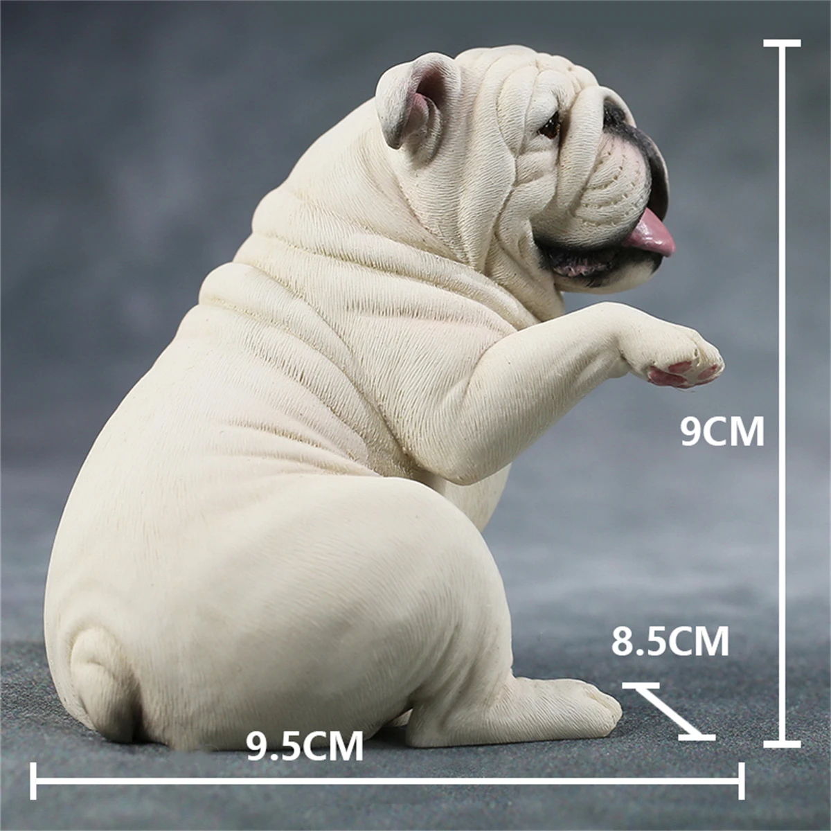 JXK 1/6 British Bulldog 4.0 Dog Pet Figure Animal Model Toys Xmas