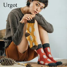 Urgot, 6 пар, распродажа,, осенние женские модные ретро-носки, зимние теплые шерстяные носки, Harajuku, милые женские утепленные носки, подарки для девочек