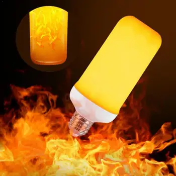 

E27 LED Flame Bulb LED Dynamic Flame Effect Fire Light Emulation Bulbs Bulb LED Flickering Decor Lighting Lamp Creative T1S7