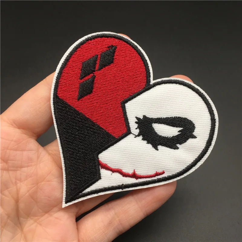 Herz Brechen Punk Patch für Kleidung Bügeln Nähen auf Aufkleber Applique Dekoration DIY Abzeichen Bestickt Streifen auf Kleidung – Detail 4