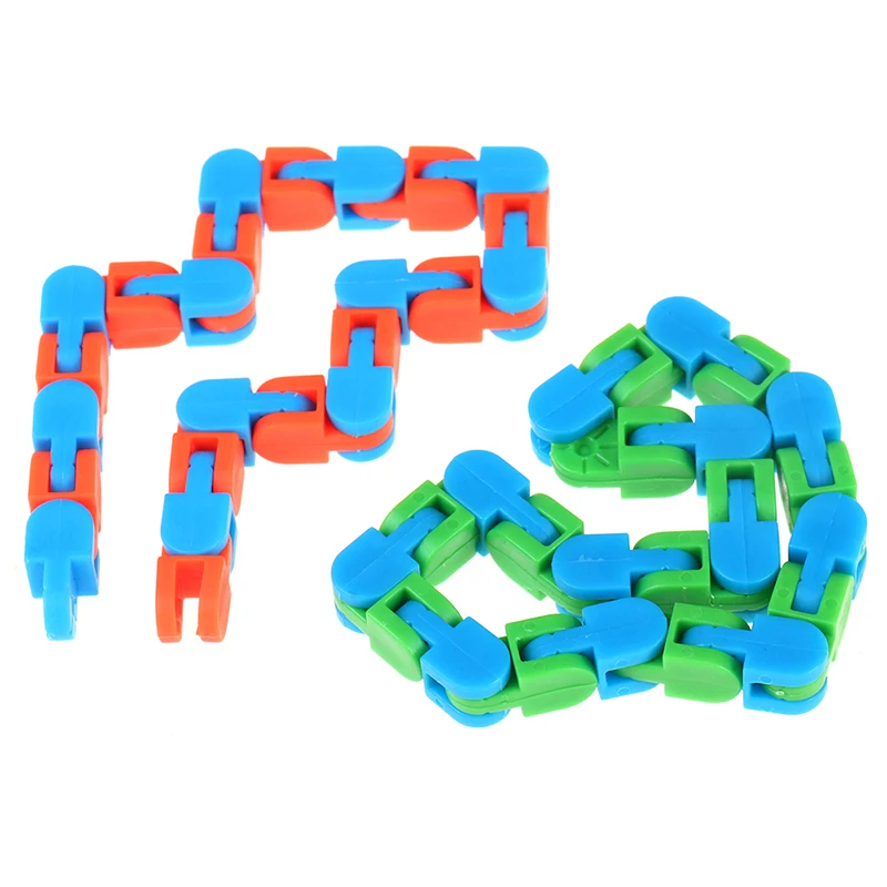 Wacky Tracks Snap and Click Toys Kids Autism Snake Puzzles Classic Sensor YM60 