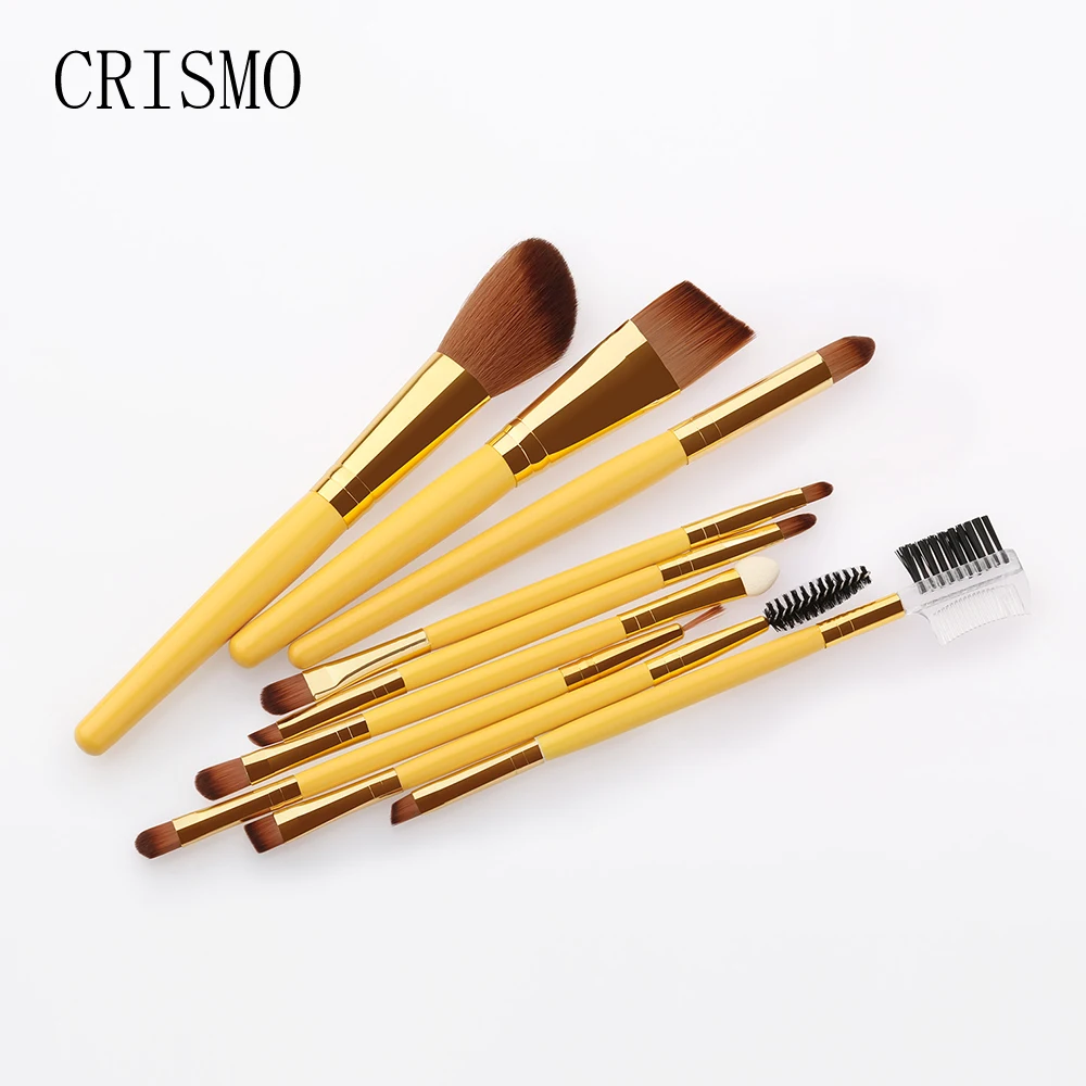 CRISMO 9Pcs Professional Makeup Brushes Eyeshadow Eyebrow Make Up Brushes Set Hair Synthetic Bristles Cosmetics Kits 1 CRISMO 9Pcs Professional Makeup Brushes Eyeshadow Eyebrow Make Up Brushes Set Hair Synthetic Bristles Cosmetics Kits 5