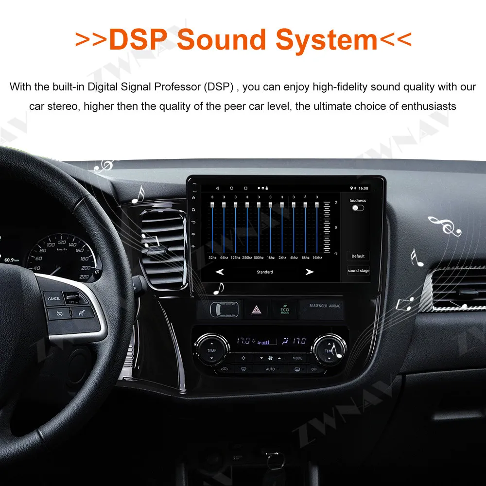 Cheap Android 9 Built in 4G SIM card Car GPS navigation For Mitsubishi OUTLANDER 2014+ Multimedia player head unit radio tape recorder 5