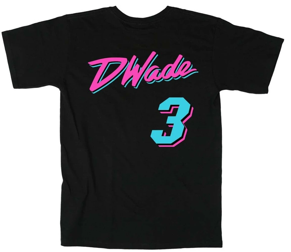 Футболка Dwyane Wade Miami Vice City цветная футболка | Мужская одежда