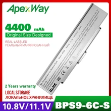 11.1V Apexway Laptop Batterij Voor Sony Vaio Vgp BPS9 BPS10 BPL9 BPL10 VGP-BPL9 VGP-BPS9A/B VGP-BPS9/S VGP-BPS9A/S VGP-BPS9/B