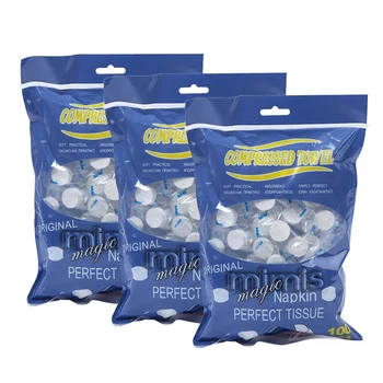 

300Pcs Disposable Compressed Towels Dry Face Towel Wipes Tablet Travel Tissue