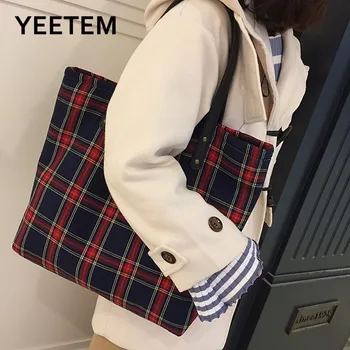 

Original canvas shoulder bag autumn winter British style sub-capacity ladies bag retro leather shoulder strap thicken increase