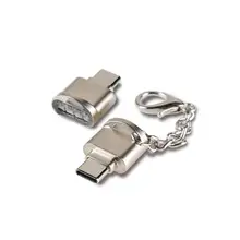 Mini portátil tipo-c usb 3.0 tf leitor de cartão de memória micro sd otg adaptador leitor de cartão usb para huawei samsung macbook em estoque quente