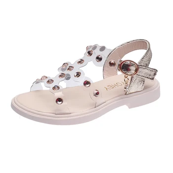 

Kids Summer Shoes For Girls Princess Sandals 2020 Children Shoes Fashion Rhinestone Clear Beach Shoes Gladiator Girls Sandals