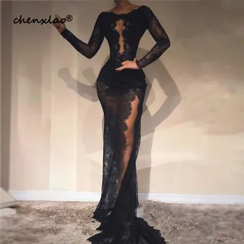 

Sexy Backless Meramid Prom Dresses Long Sweep Train Dark Green Evening Dress Party For Women robe de soiree