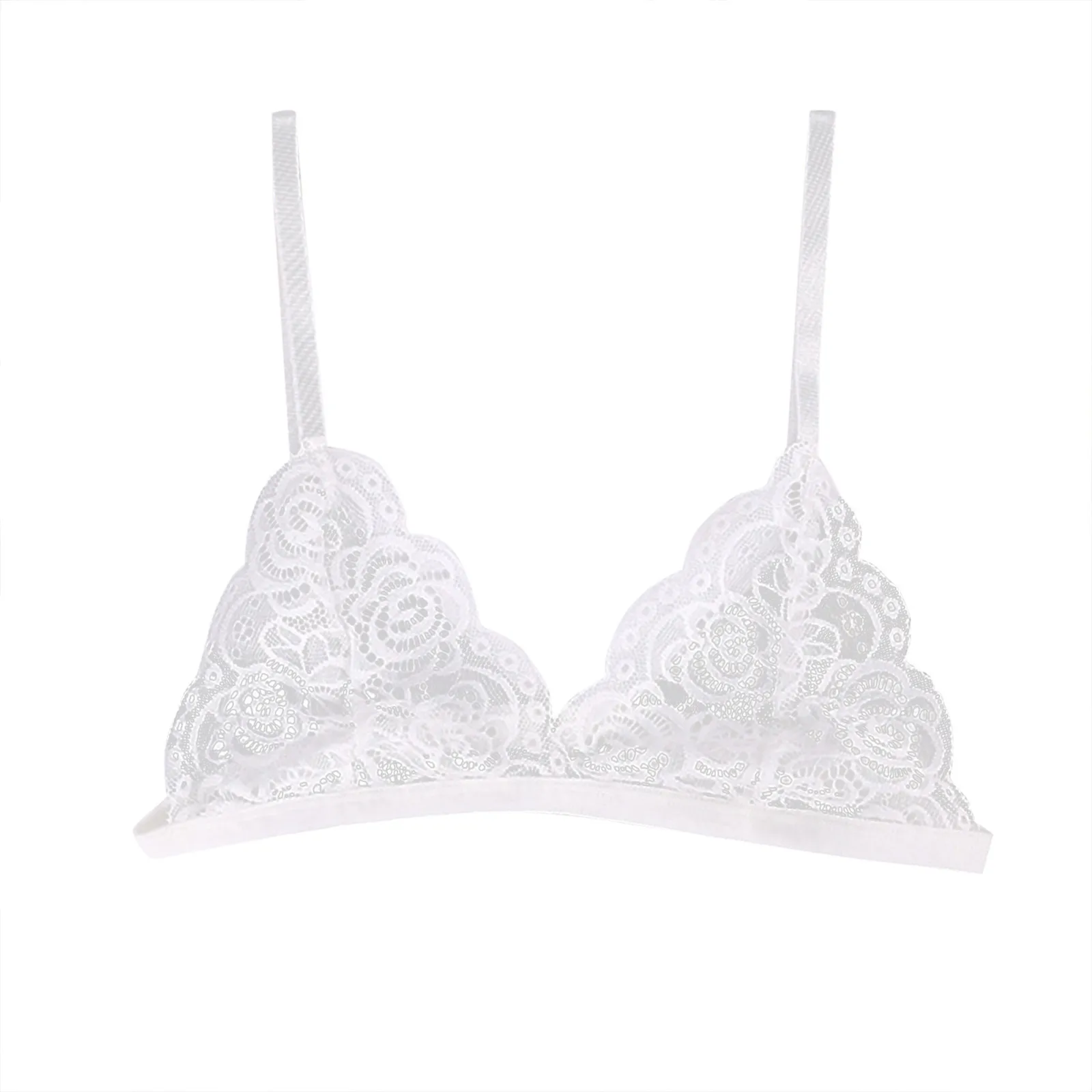 Women Lingerie Bra Floral Lace Wire Free Bralette