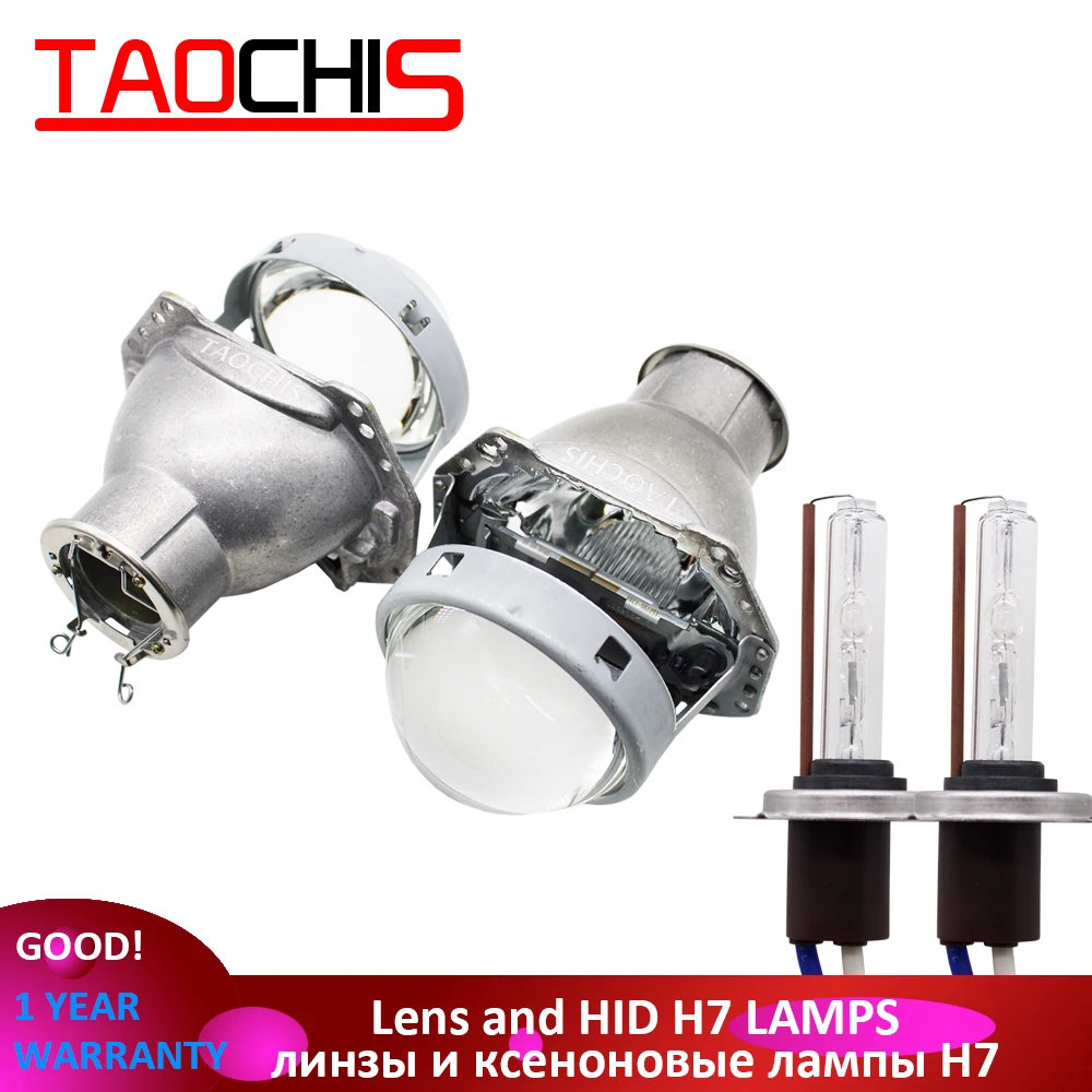  TAOCHIS 3.0 inches Head light retrofit HELLA 3R G5 bi xenon projector lens Using H7 Halogen Project - 32976714606